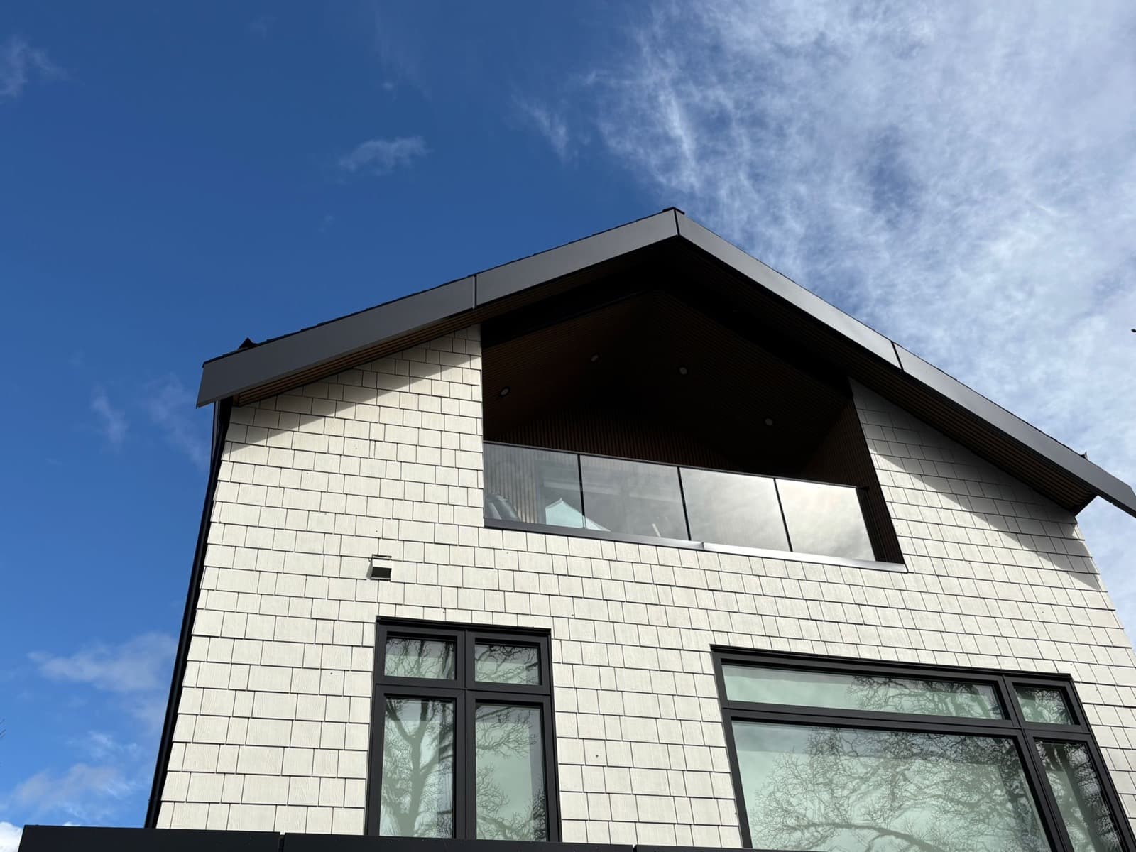 New Hardishake siding, completed exterior