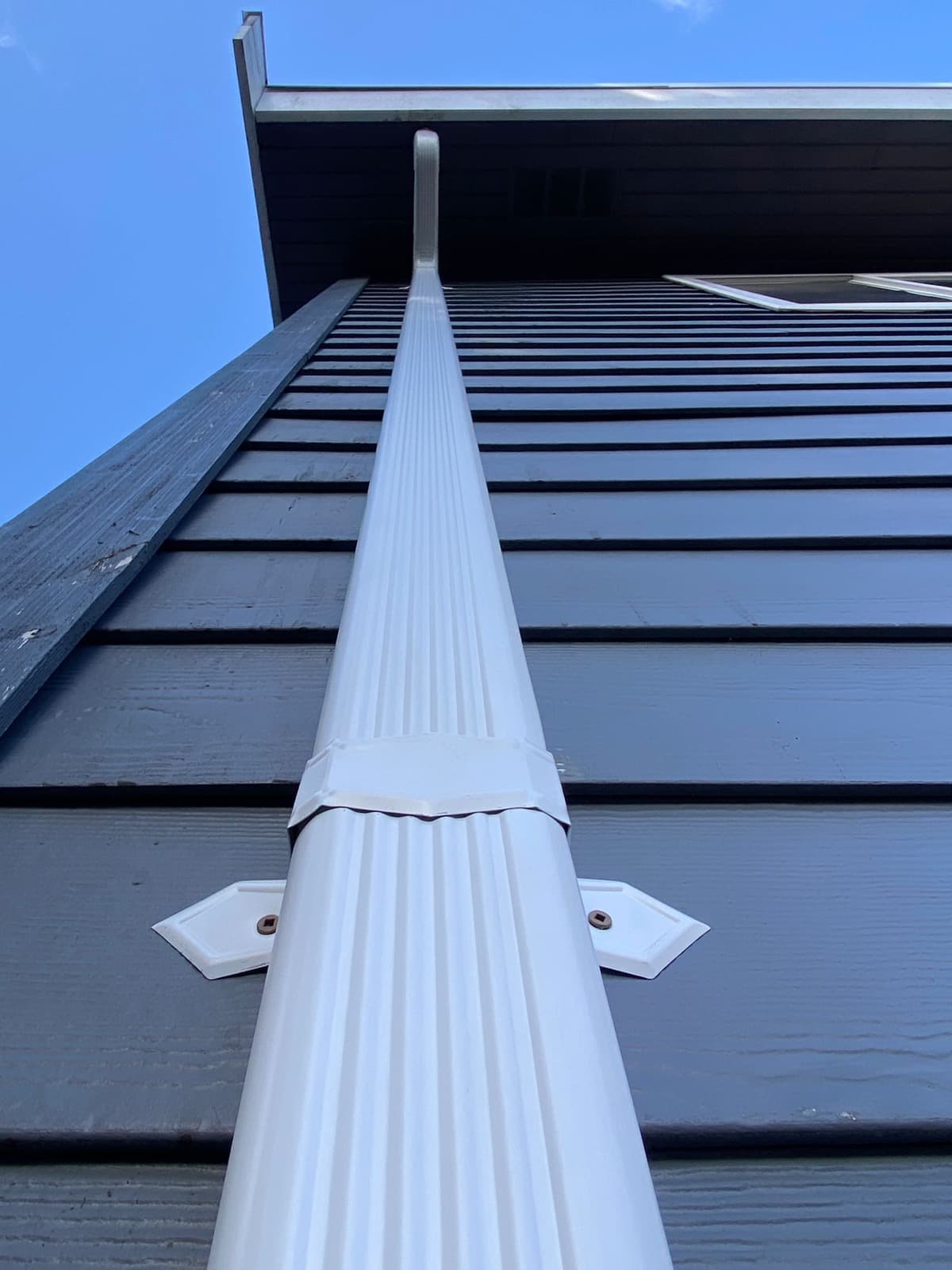 Downspout installation