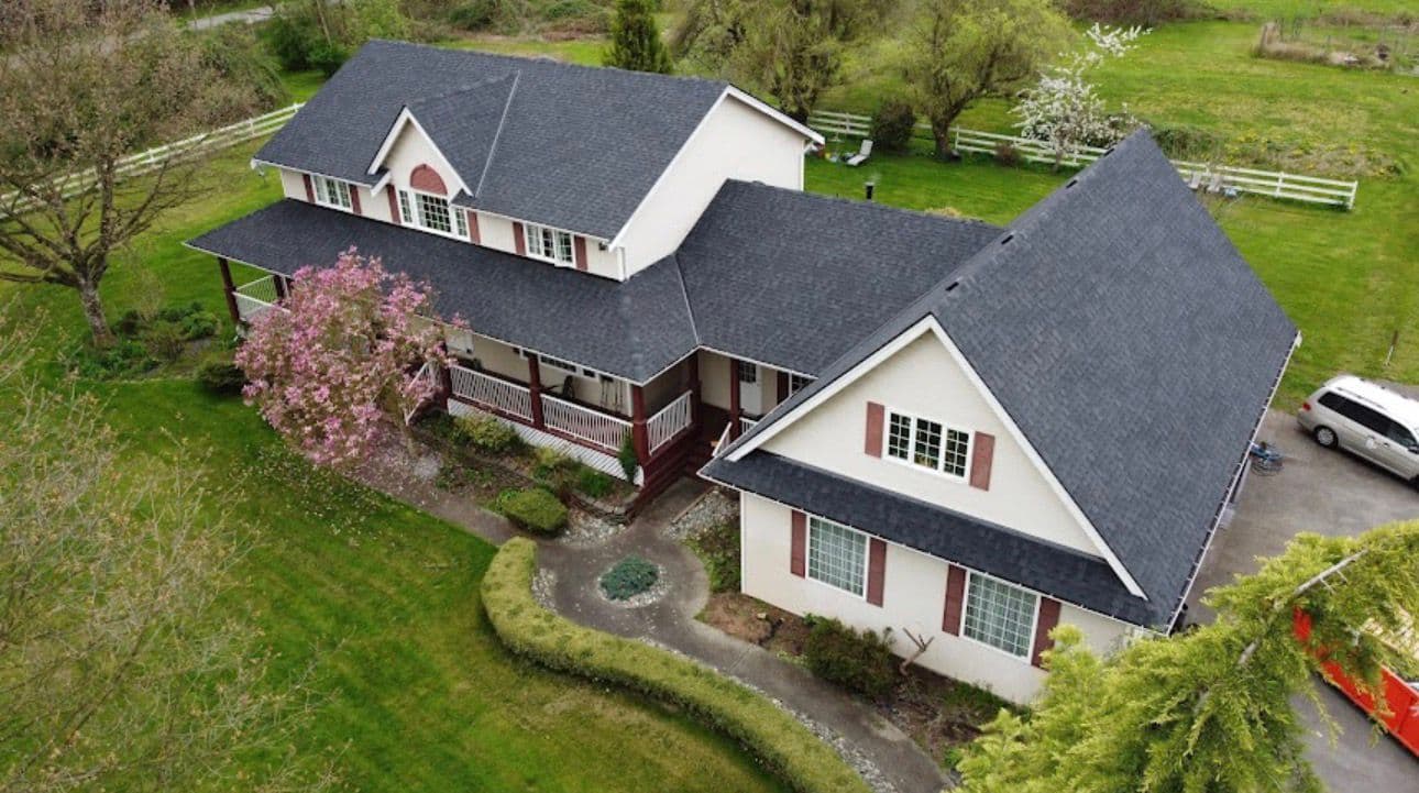 Completed re-roof, Lower Mainland home